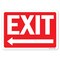 Signmission ANSI Caution Sign, Exit W/ Left Arrow, 10in X 7in Decal, 7" x 10", Landscape, Exit with Left Arrow OS-CS-D-710-L-19752 - alternate 1